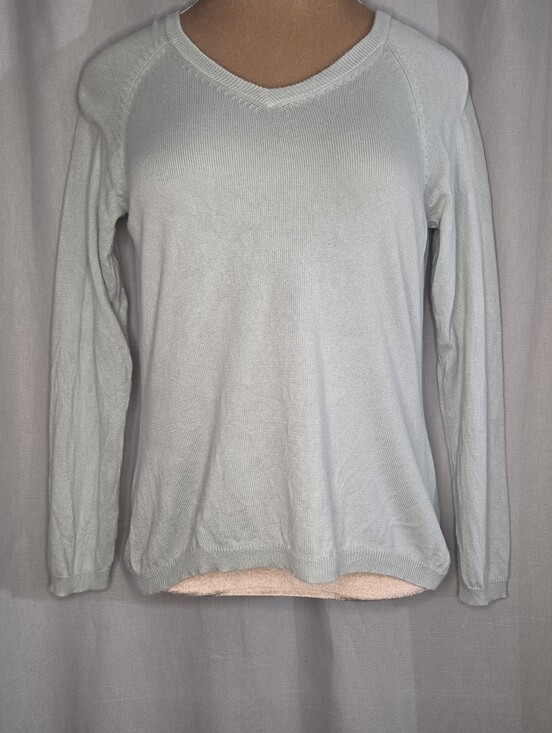 Spiegel Sweaters - Blushe By Spiegel Classic V-Neck Women's Silk And Cashmere Sweater - Light Mint